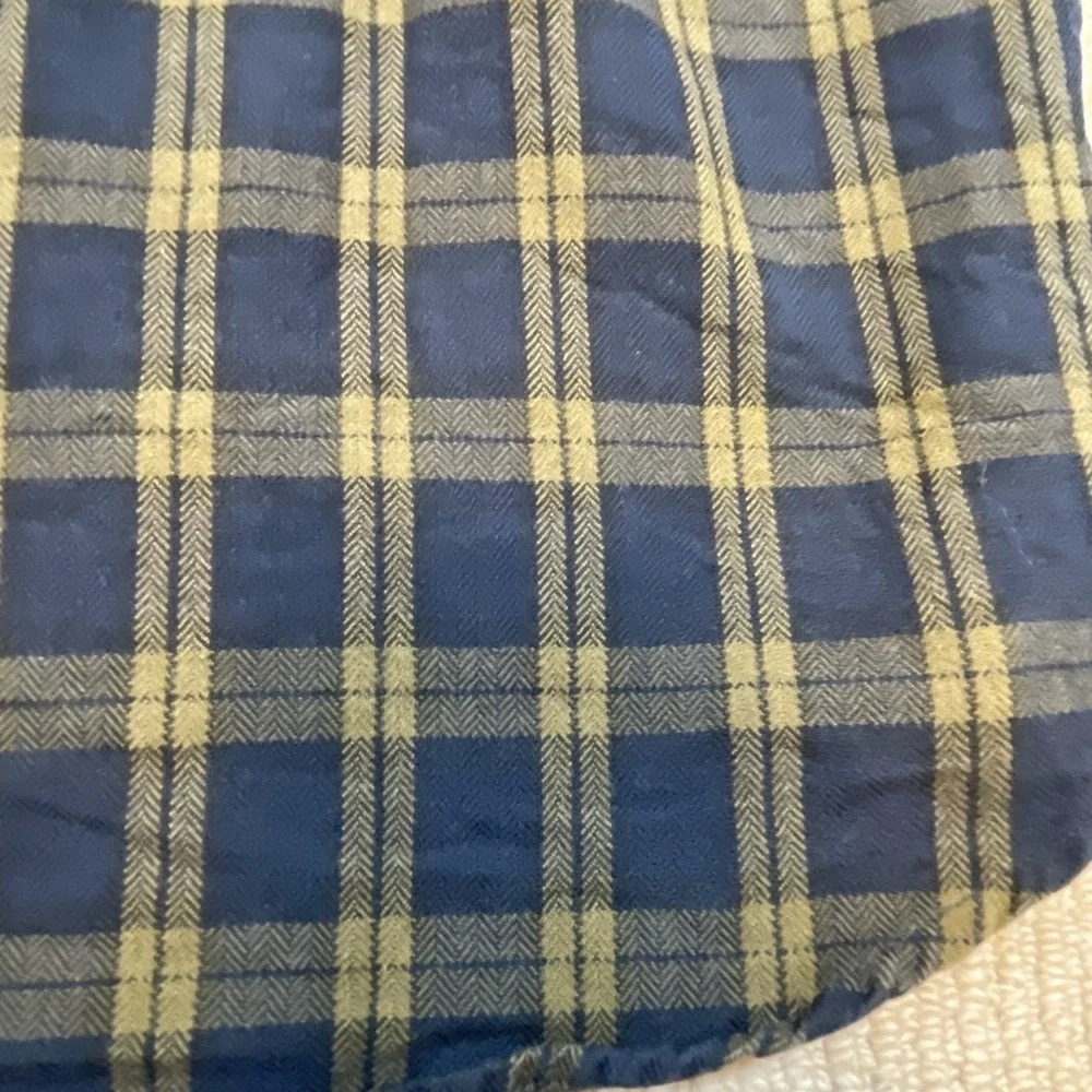 J.Crew New York Sportsman's Outfitter Mens Large Plaid Button Down Shirt Navy
